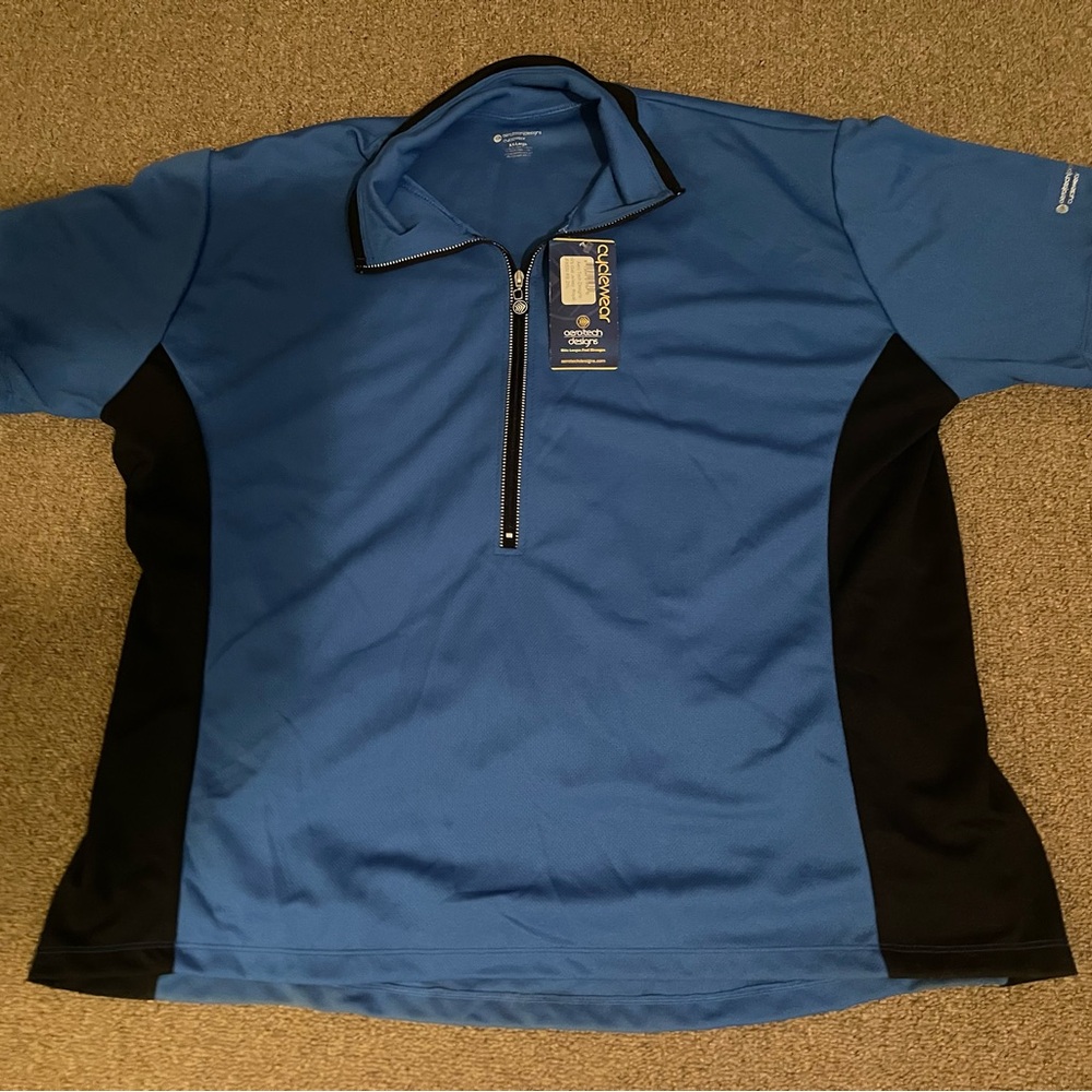 Classic Blue and Black Women's Polo Shirt